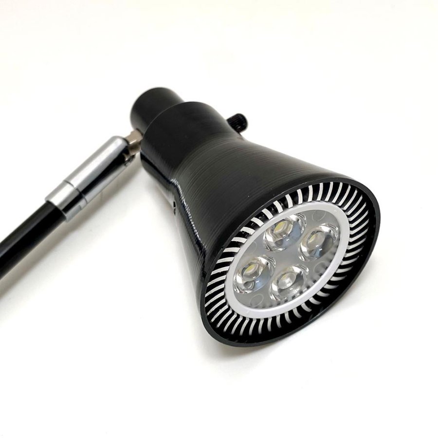 LED Spot Round, black, 10 Watt, for Roll-up