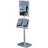 Free Standing Sign Holder, Mini MultiStand, one-sided, Snap frame and steel shelf, A4 - 21 x 29,7 cm #1