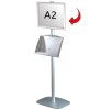 Mini Multistand 5 -Single sided A2 Snap Frame + A3 Steel shelf #2