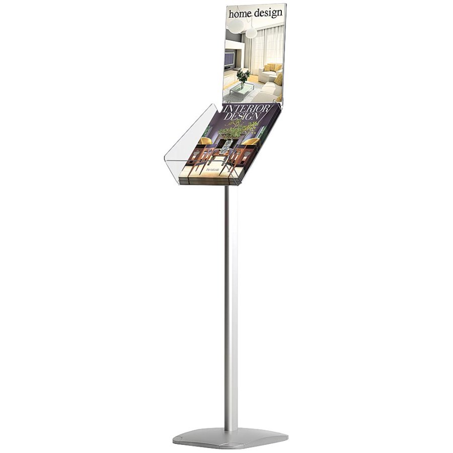 Expo Brochure Stand, A4 vertical, w/ A4 info-top