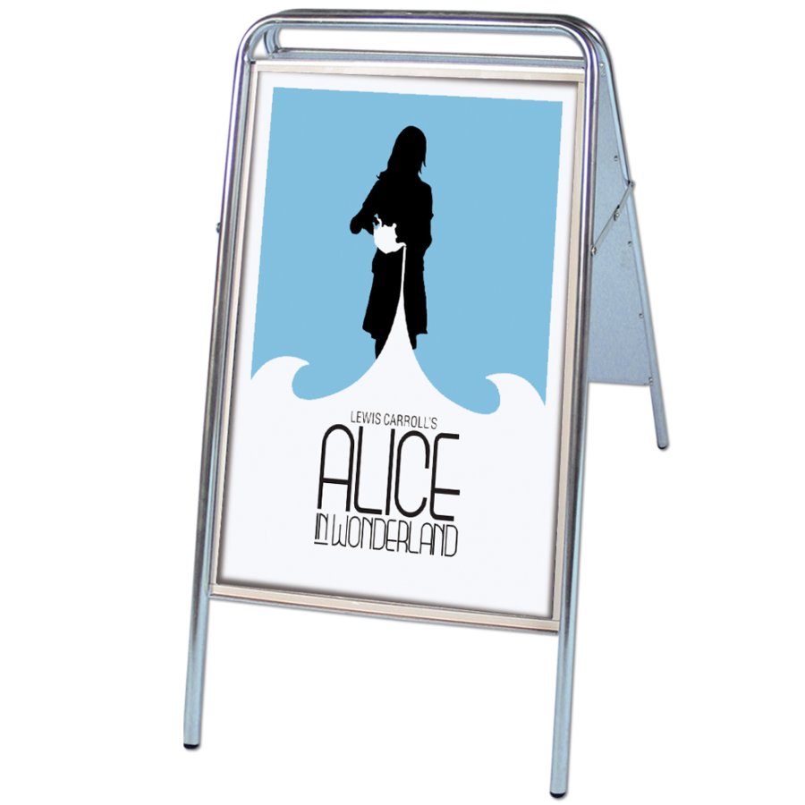 Expo Sign Pavement Board, silver, A1