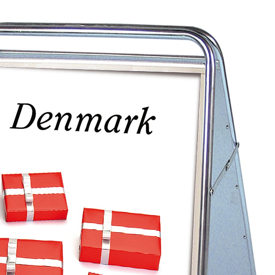 Expo Sign Pavement Board, silver, 70 x 100 cm