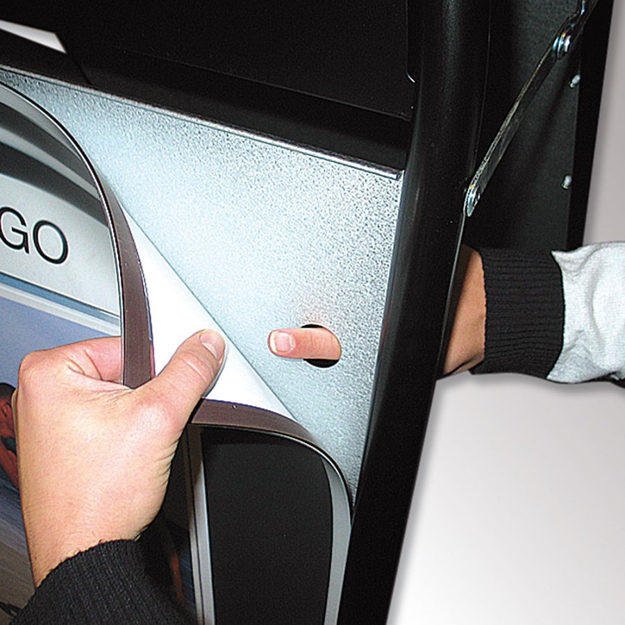 Expo Sign Pavement Board with logo plate, black, A1