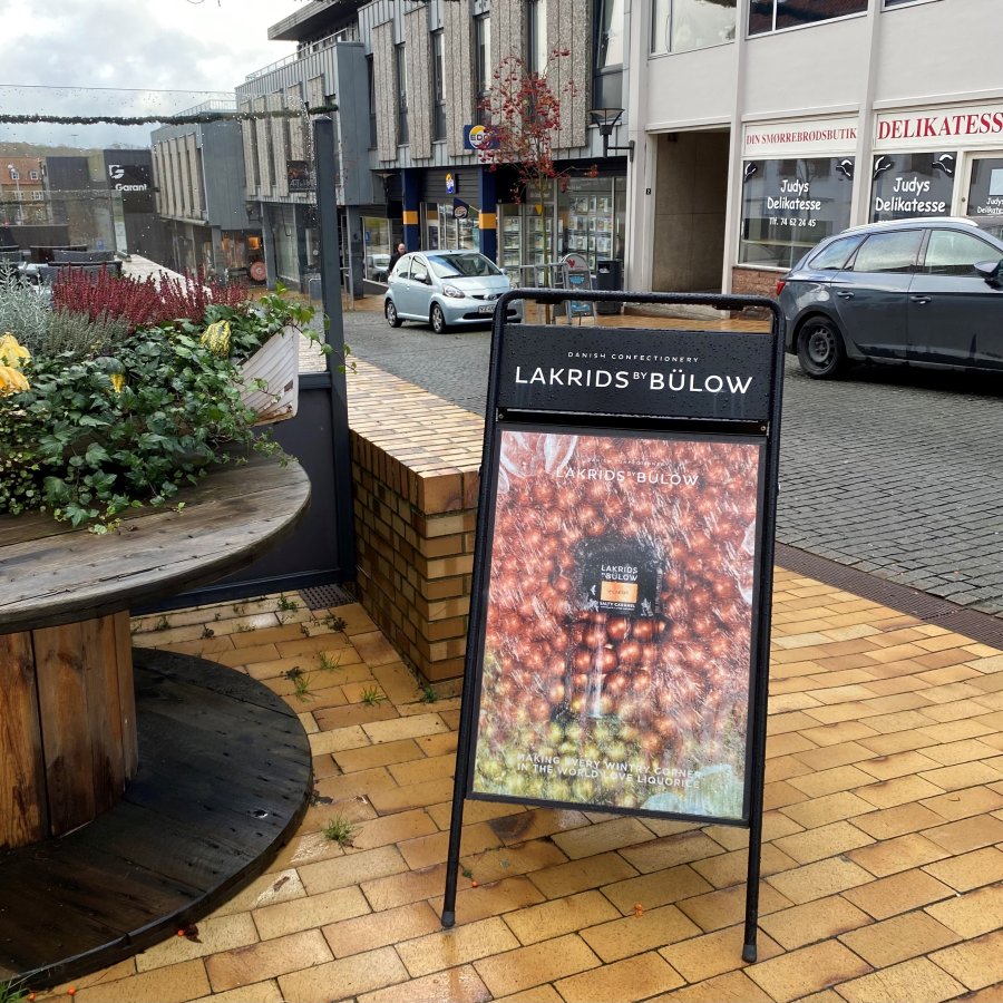 Expo Sign Pavement Board with logo plate, black, A1