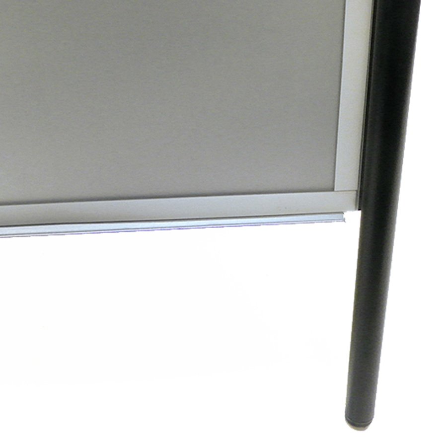 Expo Sign Pavement Board with logo plate, black, 70 x 100 cm