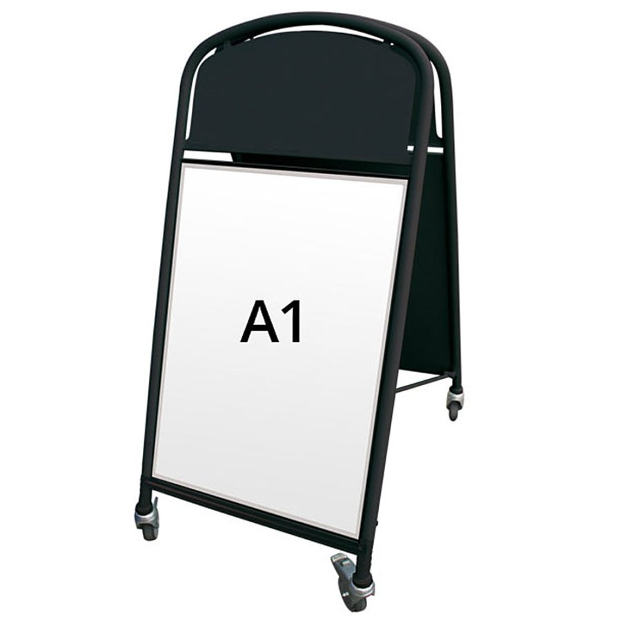 Ellipse Lux Pavement Board with wheels, black, A1