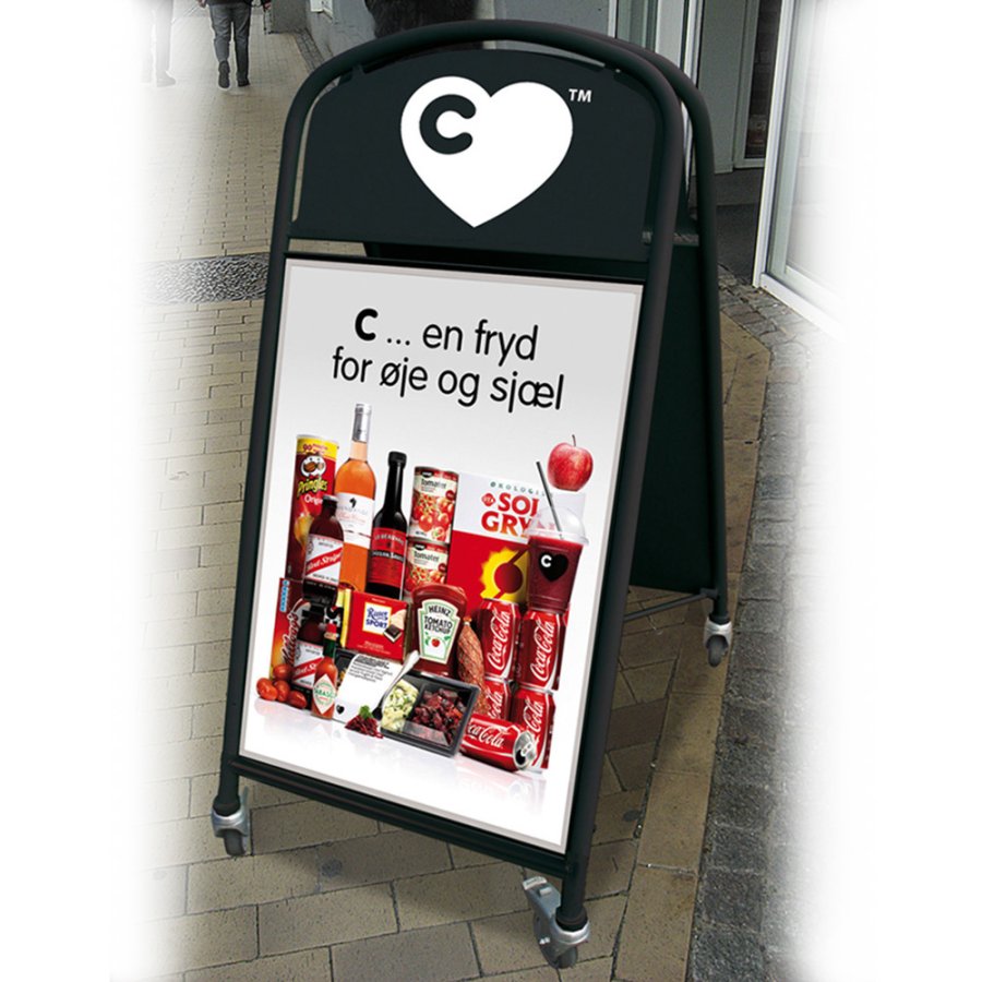 Ellipse Lux Pavement Board with wheels, black, A1