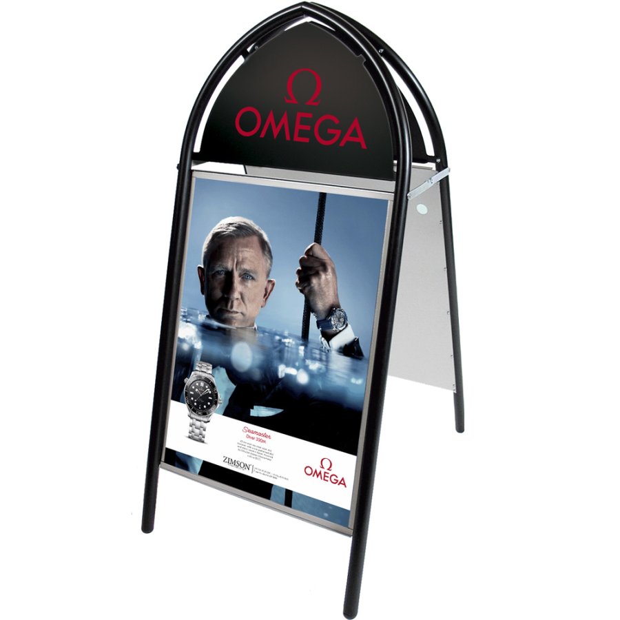 Gotik Classic Pavement Board, black, 50 x 70 cm