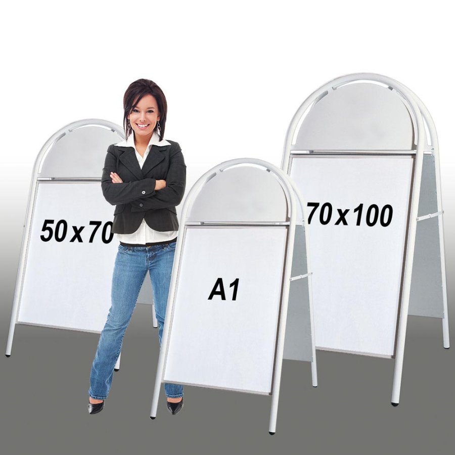 Expo Gotik Lux Pavement Board, white, 50 x 70 cm