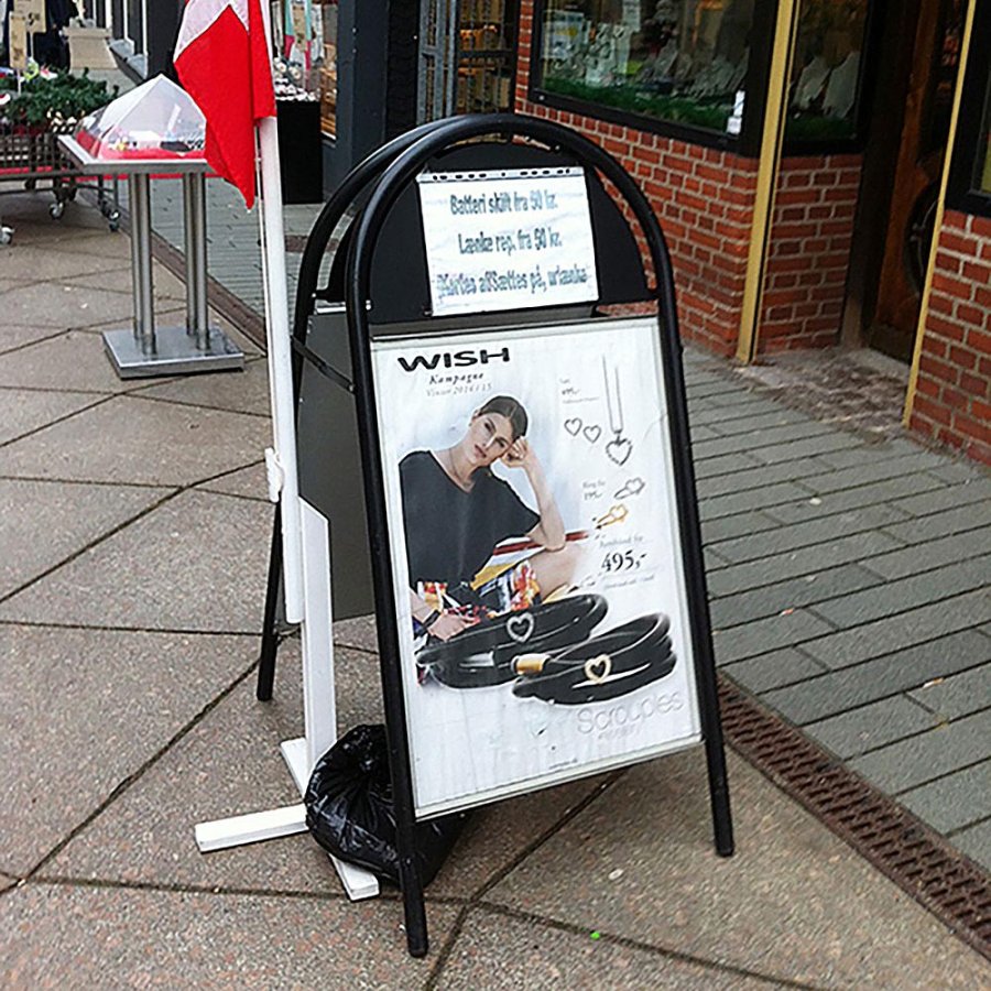 Expo Gotik Lux Pavement Board, black, 50 x 70 mm