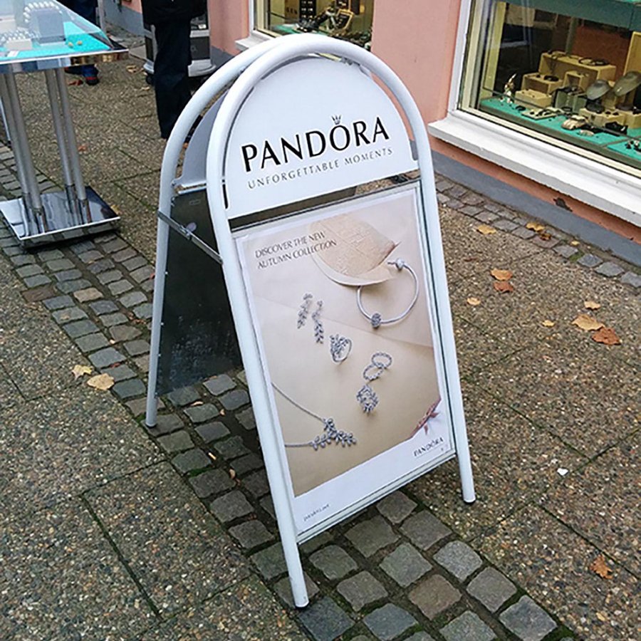 Expo Gotik Lux Pavement Board, white, 70 x 100 cm