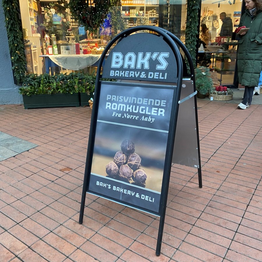 Expo Gotik Lux Pavement Board, black, 70 x 100 cm