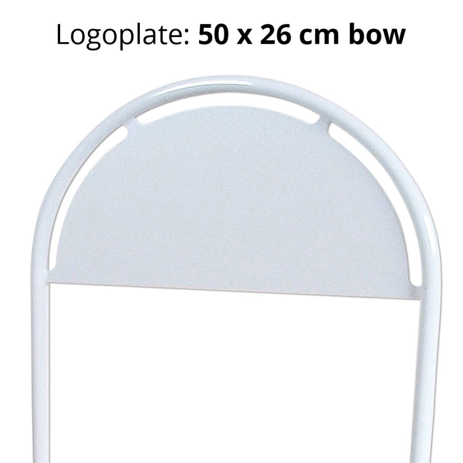 Bicycle Gotik Stand, white, pavement board bicycle stand