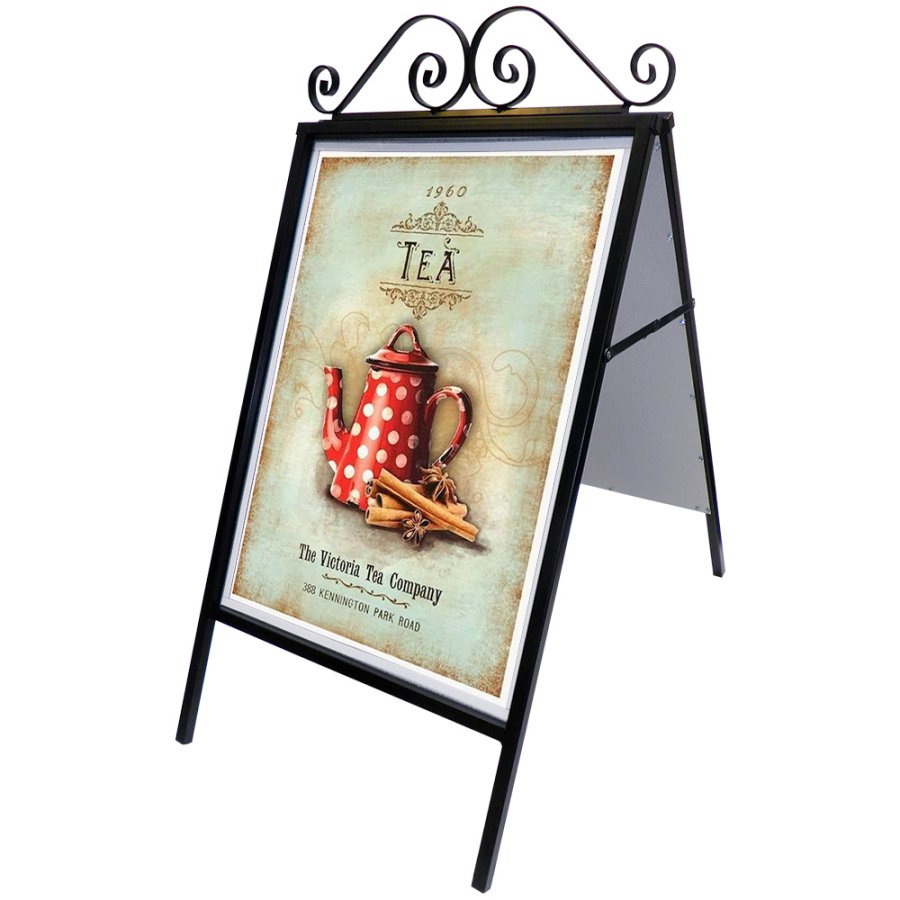 Antique A-Board, black, 50 x 70 cm