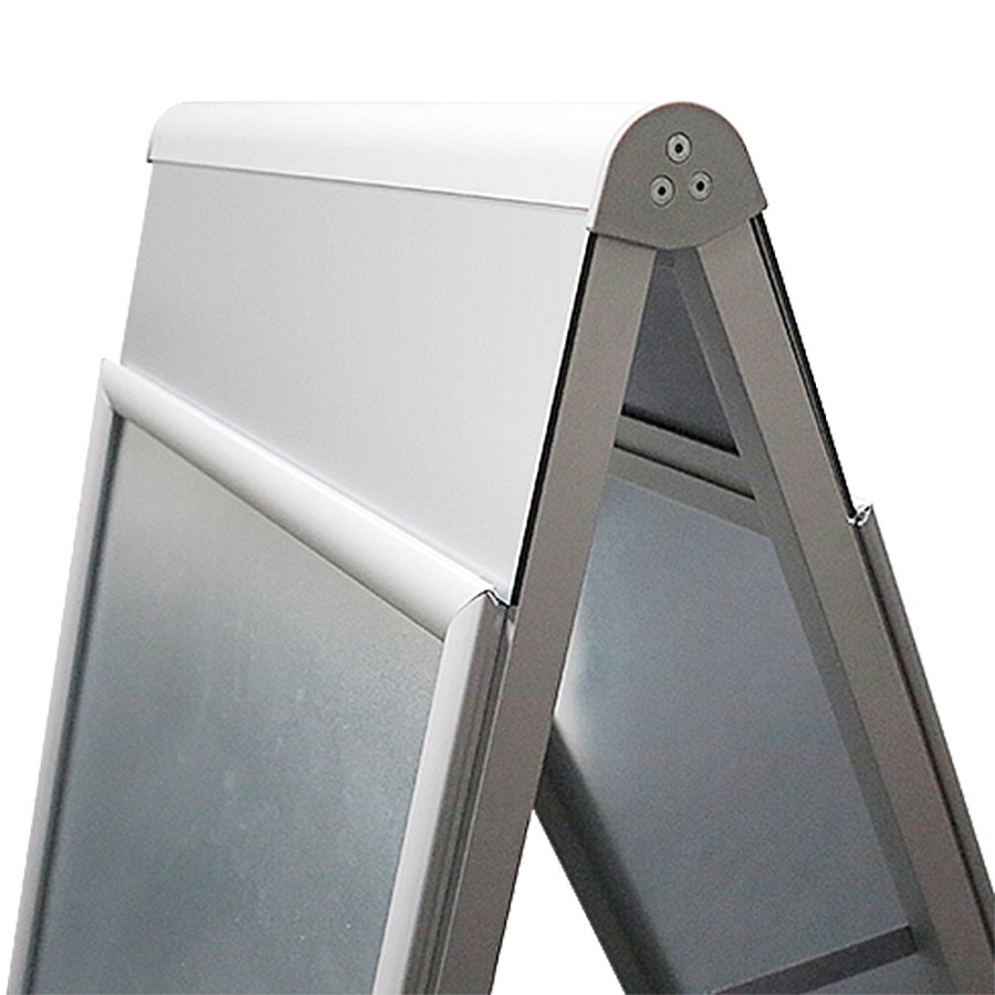 Alu-Line Logo-change Pavement Board, silver, 70 x 100 cm