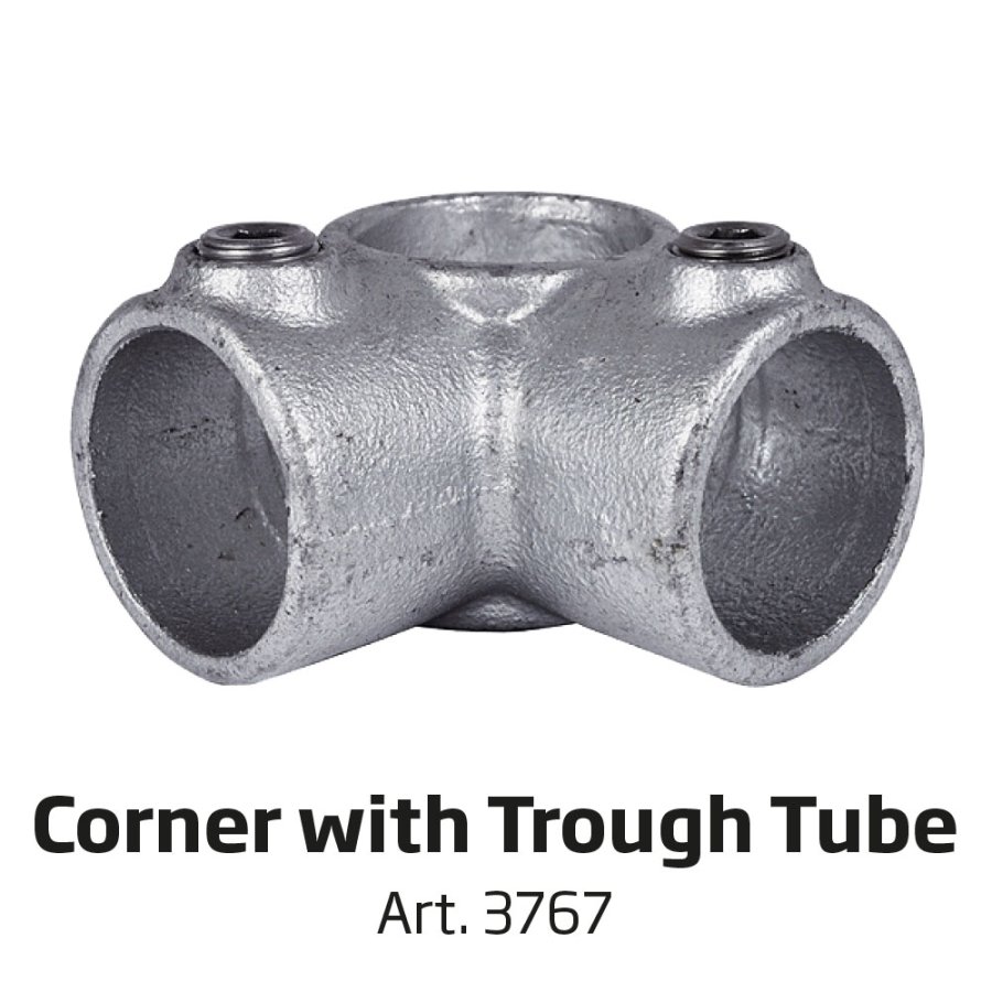 Banner Tube free standing square frame with legs 100 x 50 cm