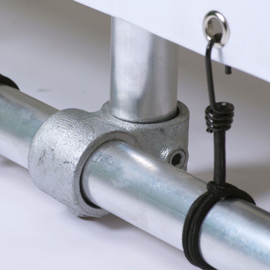 Banner Tube free standing square frame with legs 200 x 50 cm