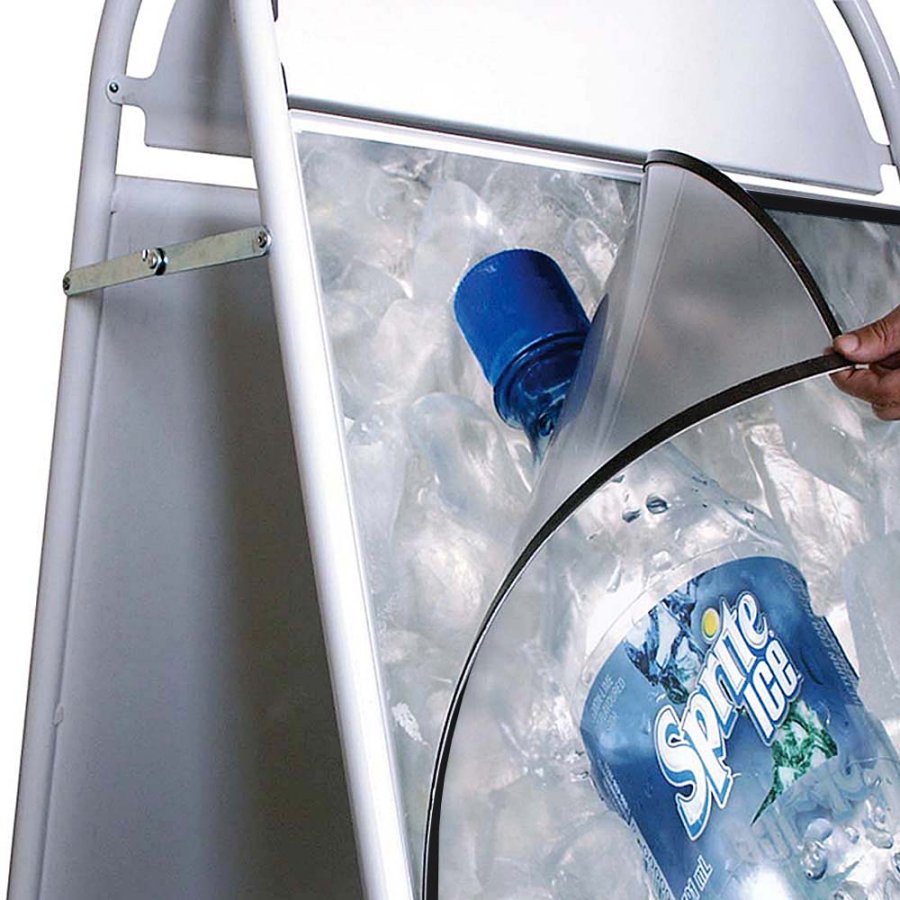 PET frontsheet w/magnet 53x73cm - Black Edge