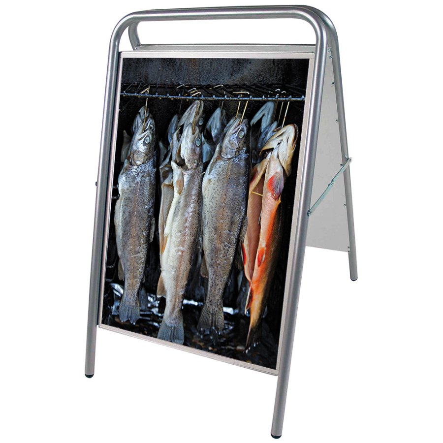 Expo Sign Lux Pavement Board, silver, 50 x 70 cm