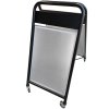 Expo Sign Lux Pavement Board with logo plate and wheels, black, 50 x 70 cm #7