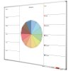 Whiteboard, magnetic, with annual wheel print, 100 x 100 cm #1
