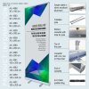 Roller Banner, Basic, Basic, one-sided, aluminum, Silver, 50 cm #10