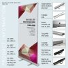 Roller Banner Cassette, Eco, one-sided, Aluminum/Silver, including bag, 85 cm #13