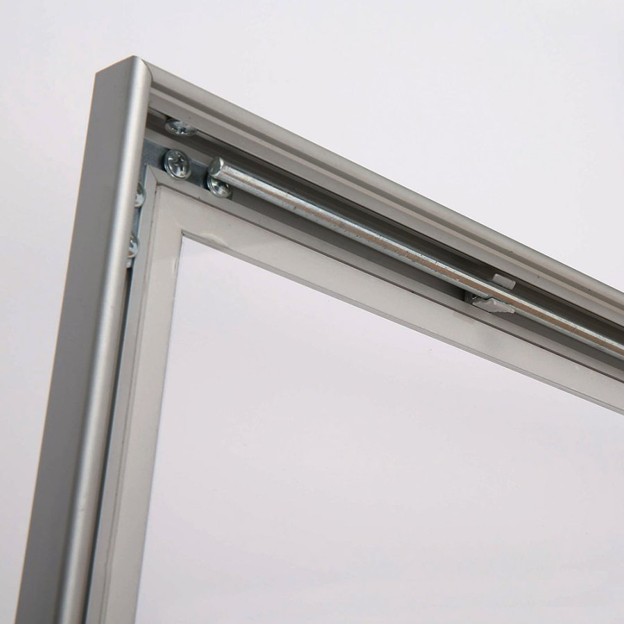 Infobox with Lock, 4 x A4, alu/silver