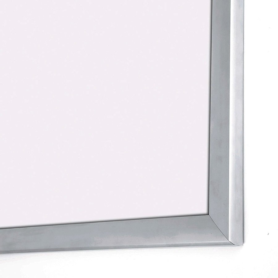 Info box with Magnetic Whiteboard board, 6 x A4, D27 mm, Aluminum/Silver