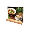WOOD Block menu holder 70 mm, vertical/angled #1