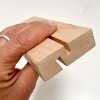 WOOD Block acrylic menu holder A6, portrait/angled #4