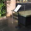 Curved stand with A3 frame V+H, black #6