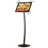Curved stand with A3 frame V+H, black #8