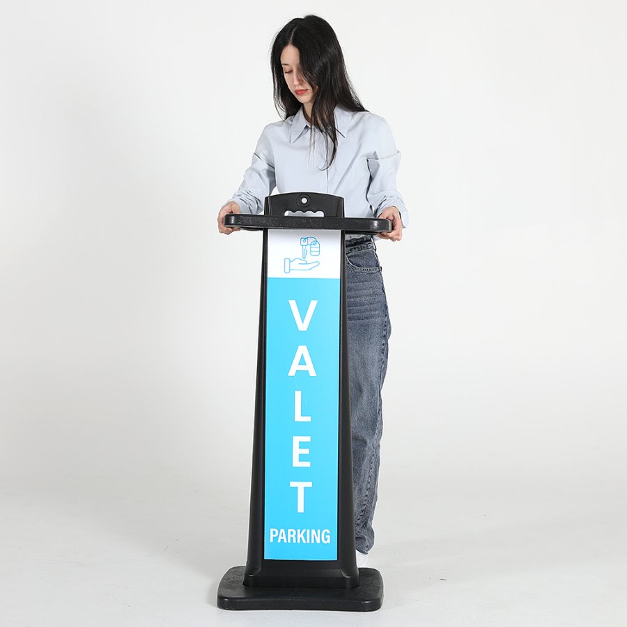 CITYSIGN Black plastic Stand 44.3 x 113 cm