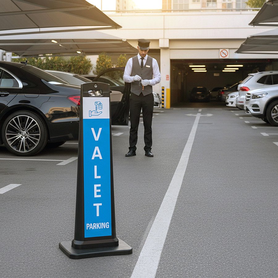 CITYSIGN Black plastic Stand 44.3 x 113 cm