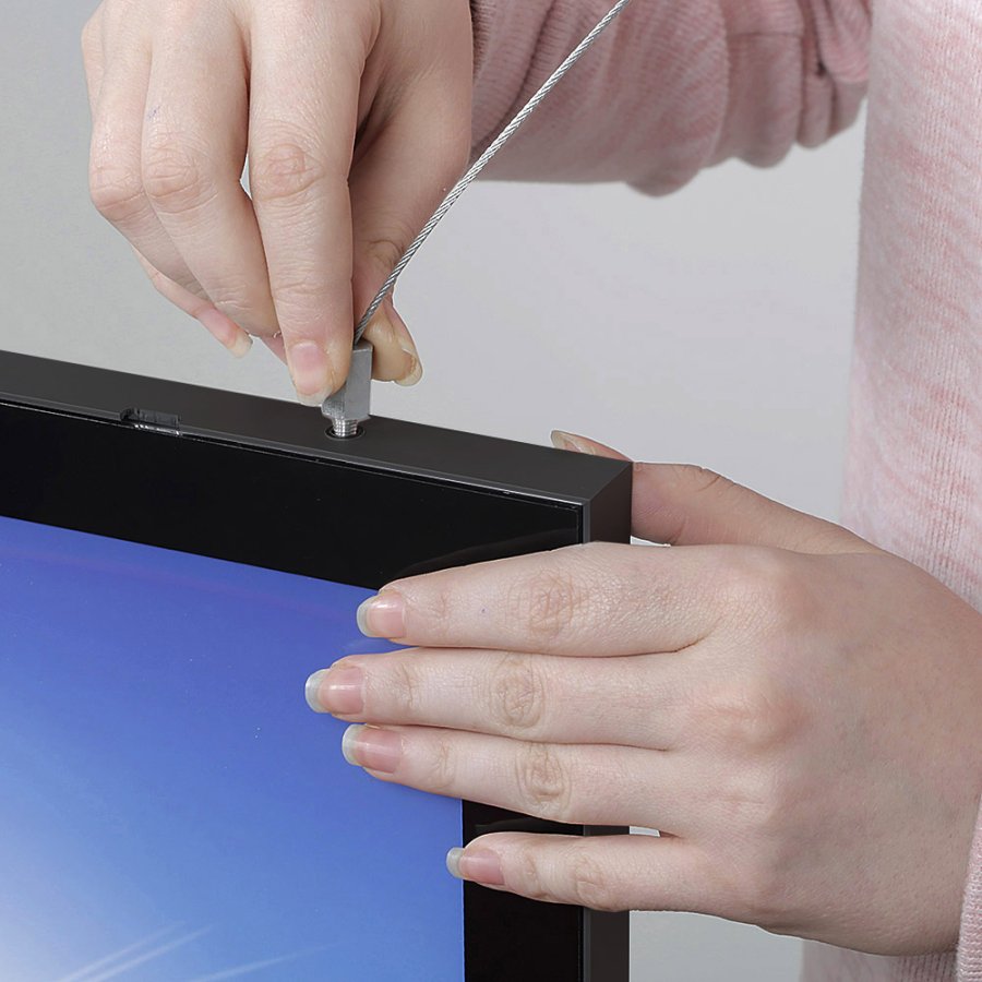 Magneco LED frame Black Double-Sided A1 for indoor use