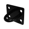 Crowd Control Wall-Mounted Rope Barrier Post, Black #1