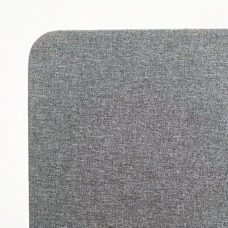 ZONE Hush Wall acoustic wall and room divider, Dark grey, fabric-covered, sound-absorbing, 136 x 100 x 4 cm