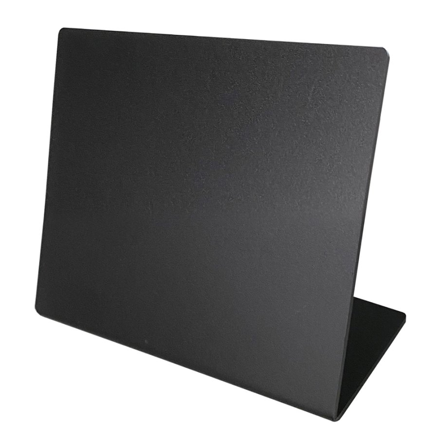 Black freestanding acrylic sign A6 for Table and counter
