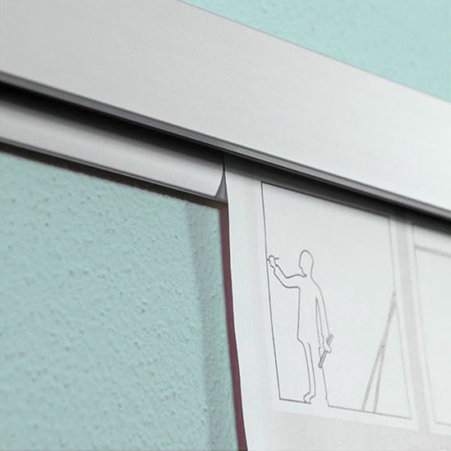 Receipt Holder Aluminium Paper Holder 200 cm Silver
