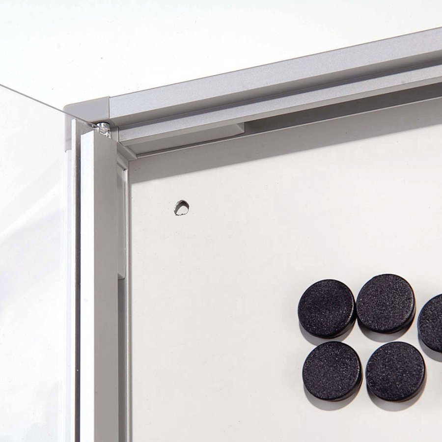 Info box with Magnetic Whiteboard, lockable on the front, 4 x A4, indoor, 51.5 x 68.5 cm
