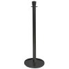 Black lacquered Stand in Steel for queue barrier/barrier system, 91 cm high, heavy base &Oslash; 32 cm #1
