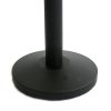 Black lacquered Stand in Steel for queue barrier/barrier system, 91 cm high, heavy base &Oslash; 32 cm #2