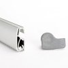 Here are three SEO-friendly Danish title suggestions:

1) Double-sided roll-up 100 cm in aluminum - sleek and portable  
2) Sleek double-sided roll-up 100 cm | Aluminum display  
3) Roll-up 100 cm (double-sided) in aluminum - perfect for trade shows and events #6