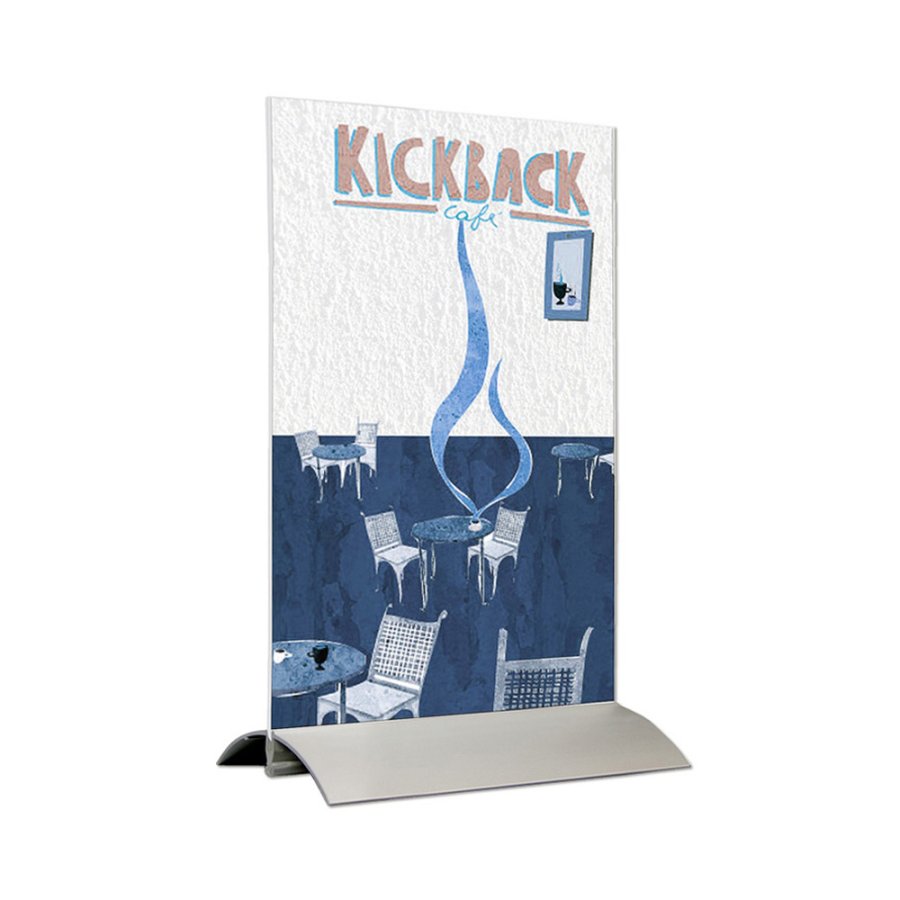 Menu Holder, SwingWing, vertical, A7 - 7,4 x 10,5 cm