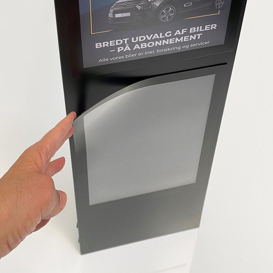 Plana Info Stand L A4 black